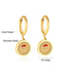 Women's Christmas Tree Earrings Stainless Steel Electroplated Geometric Holiday Fashion Jewelry
