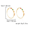 Women's Christmas Tree Snowflake Hoop Earrings Alloy Electroplated Holiday Jewelry With Stainless Steel Ear Posts