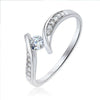 Women's Classic Copper Zircon Geometric Wedding Ring Bracelet