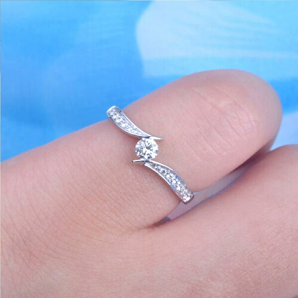 Women's Classic Copper Zircon Geometric Wedding Ring Bracelet