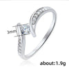Women's Classic Copper Zircon Geometric Wedding Ring Bracelet