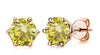 Women's Classic Moissanite Earrings In Sterling Silver With Round Shape