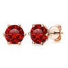 Women's Classic Moissanite Earrings In Sterling Silver With Round Shape