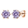 Women's Classic Moissanite Earrings In Sterling Silver With Round Shape