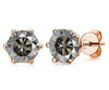 Women's Classic Moissanite Earrings In Sterling Silver With Round Shape