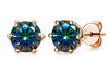 Women's Classic Moissanite Earrings In Sterling Silver With Round Shape