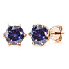 Women's Classic Moissanite Earrings In Sterling Silver With Round Shape