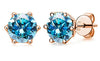 Women's Classic Moissanite Earrings In Sterling Silver With Round Shape