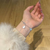 Women's Classic Retro 925 Sterling Silver Gourd Shaped Pendant Bracelet With Fritillaria Agate And Zircon Electroplated Design