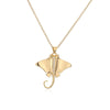 Women's Clavicle Chain Copper Plated Real Gold Inlaid Zircon Turtle Pendant Necklace Geometric Style