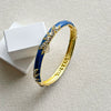 Women's Cloisonné Enamel Bracelet With Filigree Openwork And Round Enamel Retro Design