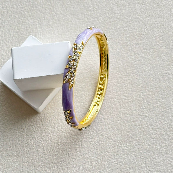 Women's Cloisonné Enamel Bracelet With Filigree Openwork And Round Enamel Retro Design