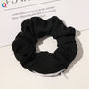 Women's Cloth And Pu Handmade Zipper Large Intestine Hair Ring Hair Accessories