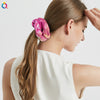 Women's Cloth And Pu Handmade Zipper Large Intestine Hair Ring Hair Accessories