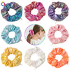 Women's Cloth And Pu Handmade Zipper Large Intestine Hair Ring Hair Accessories