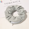 Women's Cloth And Pu Handmade Zipper Large Intestine Hair Ring Hair Accessories