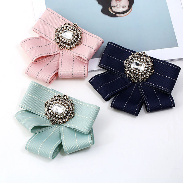 Women's Cloth Bow Tie Brooch Clothing Accessories