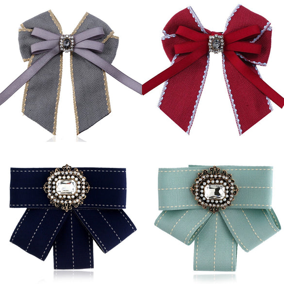 Women's Cloth Bow Tie Brooch Clothing Accessories