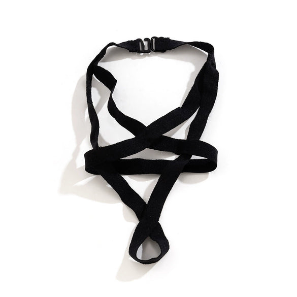 Women's Cloth Elastic Anklets With Geometric Design