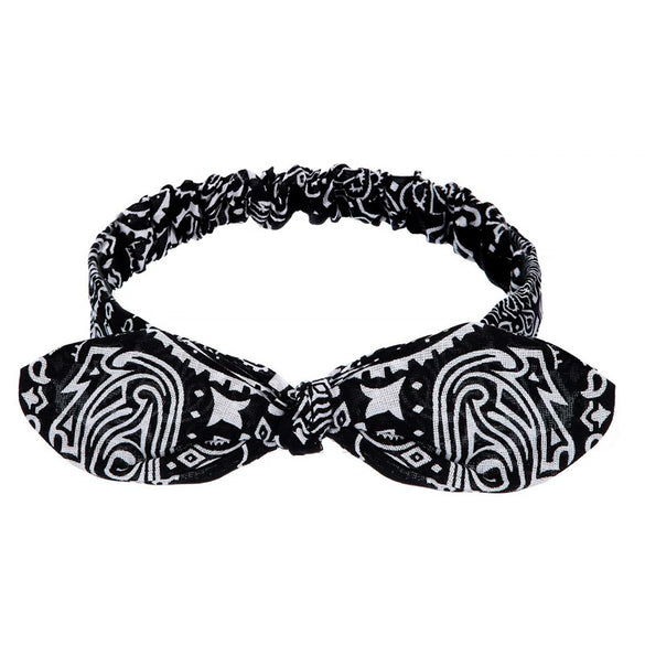 Women's Cloth Geometric Deformed Rabbit Ear Headband Insect Retro Style