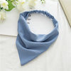 Women's Cloth Geometric Solid Color Elastic Headscarf Hair Band Triangle Hair Accessories