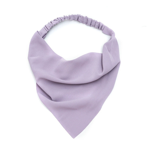 Women's Cloth Geometric Solid Color Elastic Headscarf Hair Band Triangle Hair Accessories