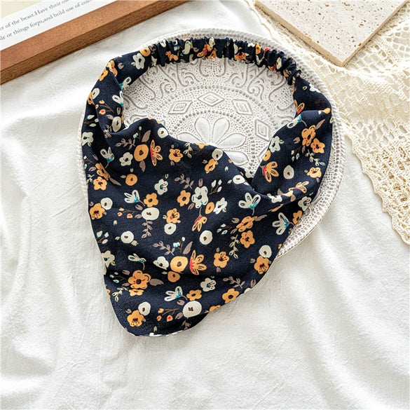 Women's Cloth Geometric Triangular Headband In Pastoral Style