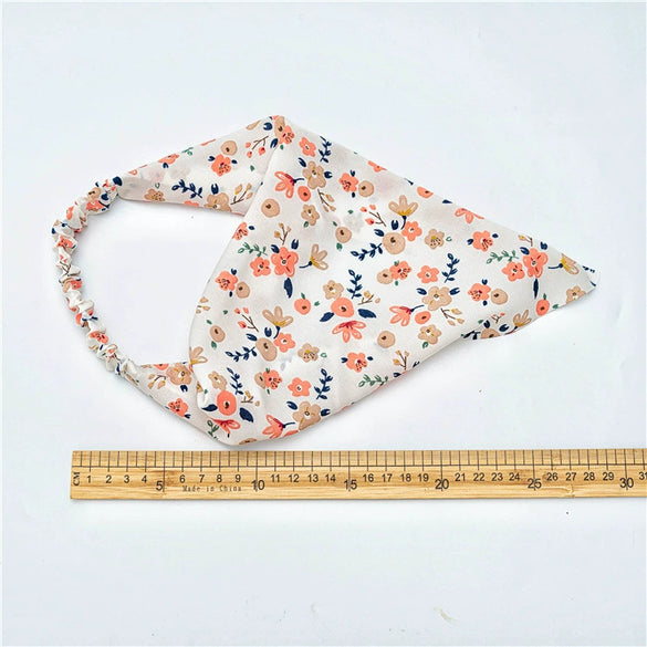 Women's Cloth Geometric Triangular Headband In Pastoral Style