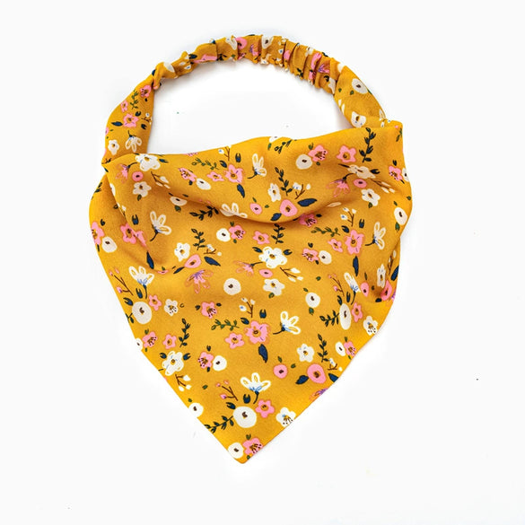 Women's Cloth Geometric Triangular Headband In Pastoral Style