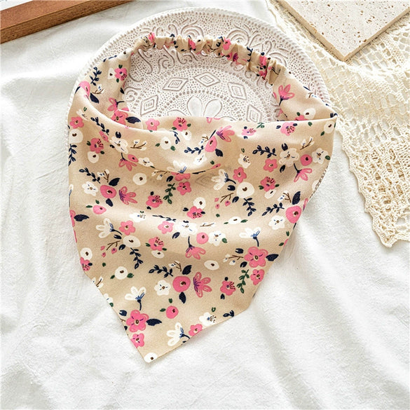 Women's Cloth Geometric Triangular Headband In Pastoral Style