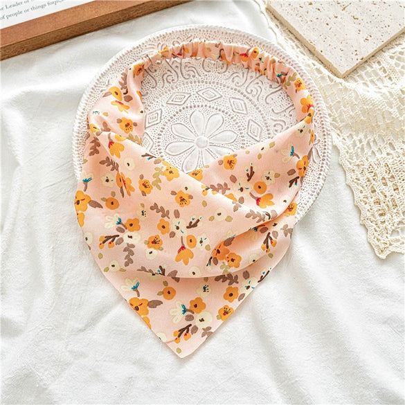 Women's Cloth Geometric Triangular Headband In Pastoral Style