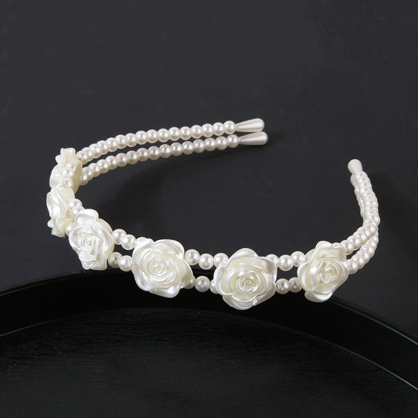 Women's Cloth Handmade Floral Plaid Hair Hoop Headband Hair Accessories