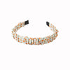 Women's Cloth Handmade Floral Plaid Hair Hoop Headband Hair Accessories