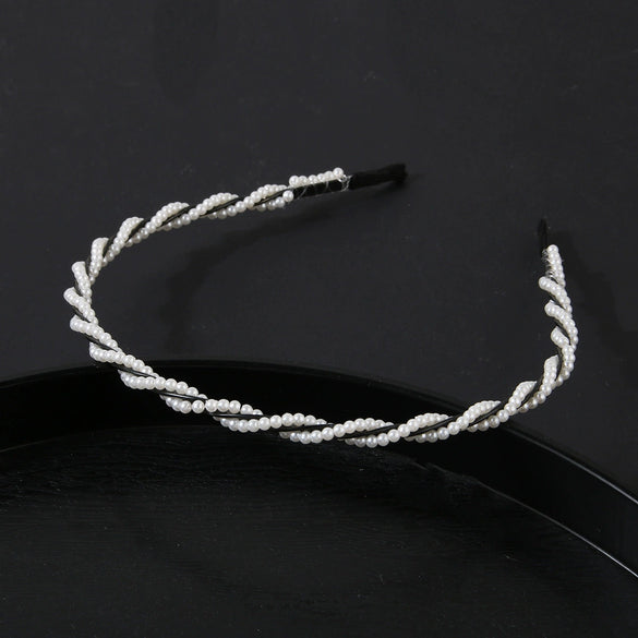 Women's Cloth Handmade Floral Plaid Hair Hoop Headband Hair Accessories