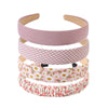 Women's Cloth Handmade Floral Plaid Hair Hoop Headband Hair Accessories