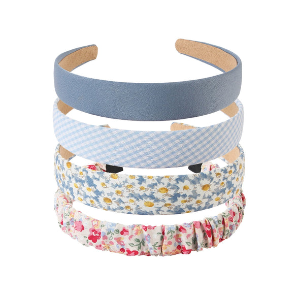 Women's Cloth Handmade Floral Plaid Hair Hoop Headband Hair Accessories