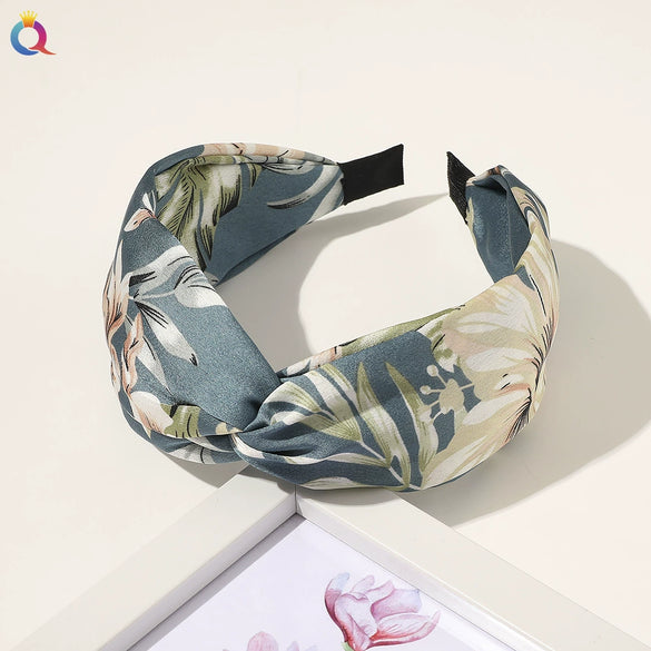 Women's Cloth Handmade Printed Widebrimmed Headband Hair Accessories
