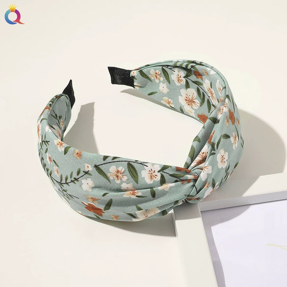 Women's Cloth Handmade Printed Widebrimmed Headband Hair Accessories