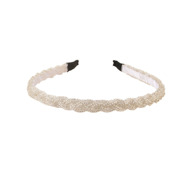 Women's Cloth Handmade Simple Nonslip Toothed Basic Bangs Broken Hair Band For Washing Face