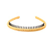 Women's Cloth Handmade Simple Nonslip Toothed Basic Bangs Broken Hair Band For Washing Face