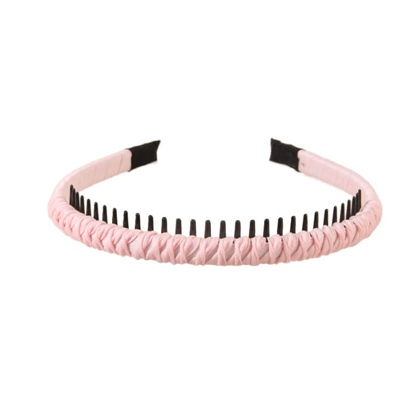 Women's Cloth Handmade Simple Nonslip Toothed Basic Bangs Broken Hair Band For Washing Face