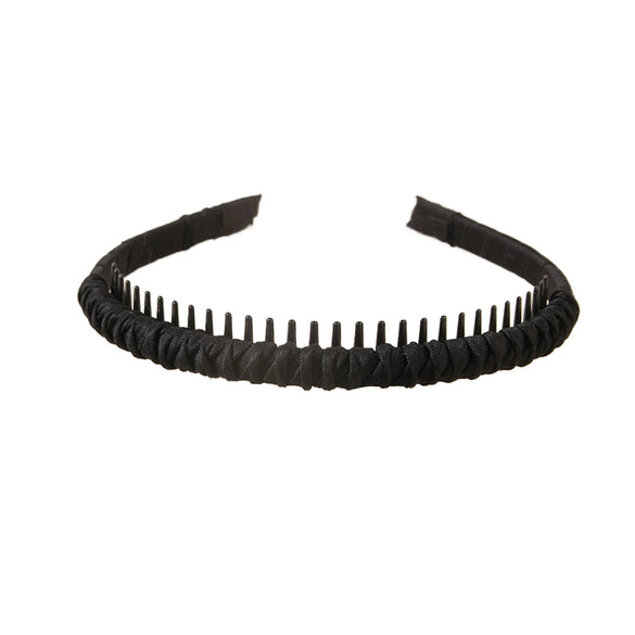 Women's Cloth Handmade Simple Nonslip Toothed Basic Bangs Broken Hair Band For Washing Face