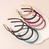 Women's Cloth Handmade Simple Nonslip Toothed Basic Bangs Broken Hair Band For Washing Face