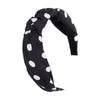 Women's Cloth Handwoven Leopard Print And Plaid Widebrimmed Knotted Headband Headwear