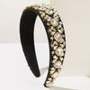 Women's Cloth Headband Fashion Retro Baroque Style Set With Diamonds