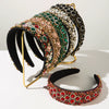 Women's Cloth Headband Fashion Retro Baroque Style Set With Diamonds