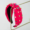 Women's Cloth Headband With Pleated Knot And Diamond Embellishment Fashion Geometric Full Diamond Hair Accessory