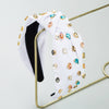 Women's Cloth Headband With Pleated Knot And Diamond Embellishment Fashion Geometric Full Diamond Hair Accessory