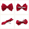 Women's Cloth Minimalist Pure Handmade Knotted Bow Spring Clip Hairpin Headwear Accessories