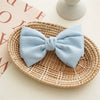 Women's Cloth Minimalist Pure Handmade Knotted Bow Spring Clip Hairpin Headwear Accessories